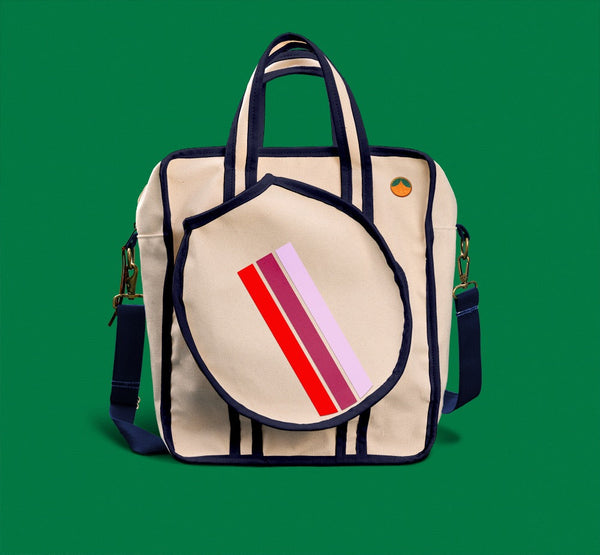Striped Pickleball Tote Bag The Monogrammed Home