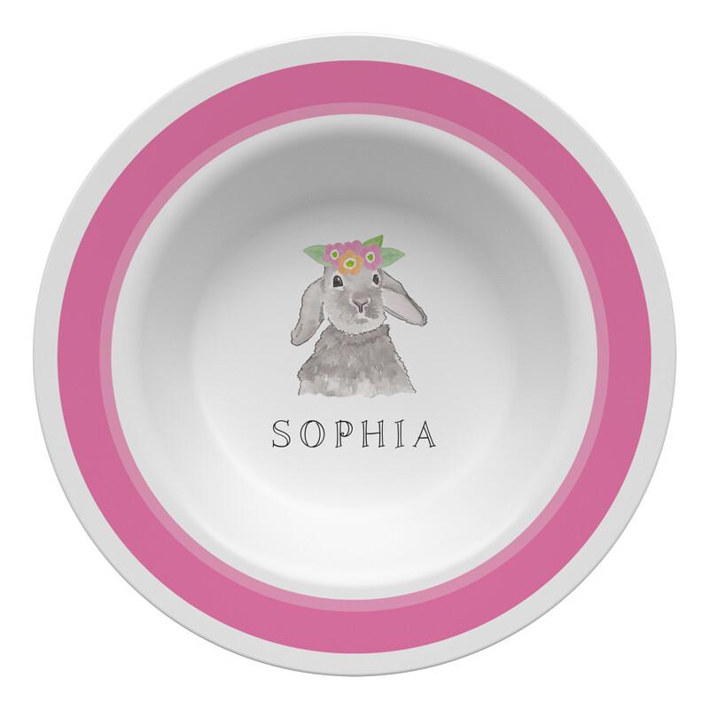 Bunny Love Tabletop Collection - Bowl - Personalized