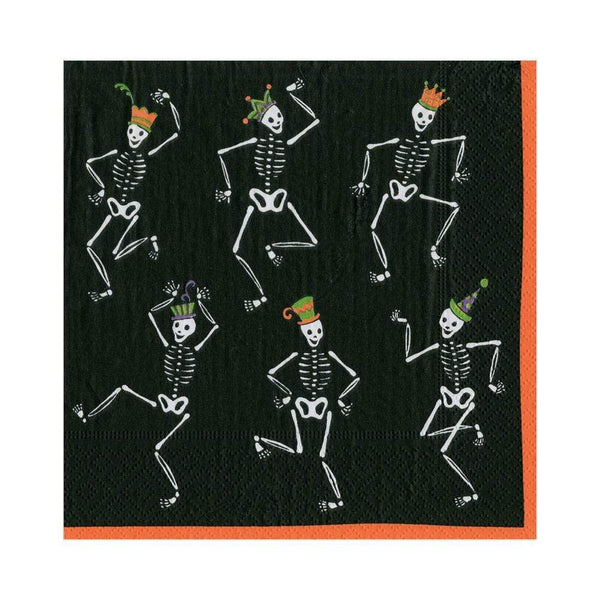 Caspari Dancing Skeletons Paper Luncheon Napkins