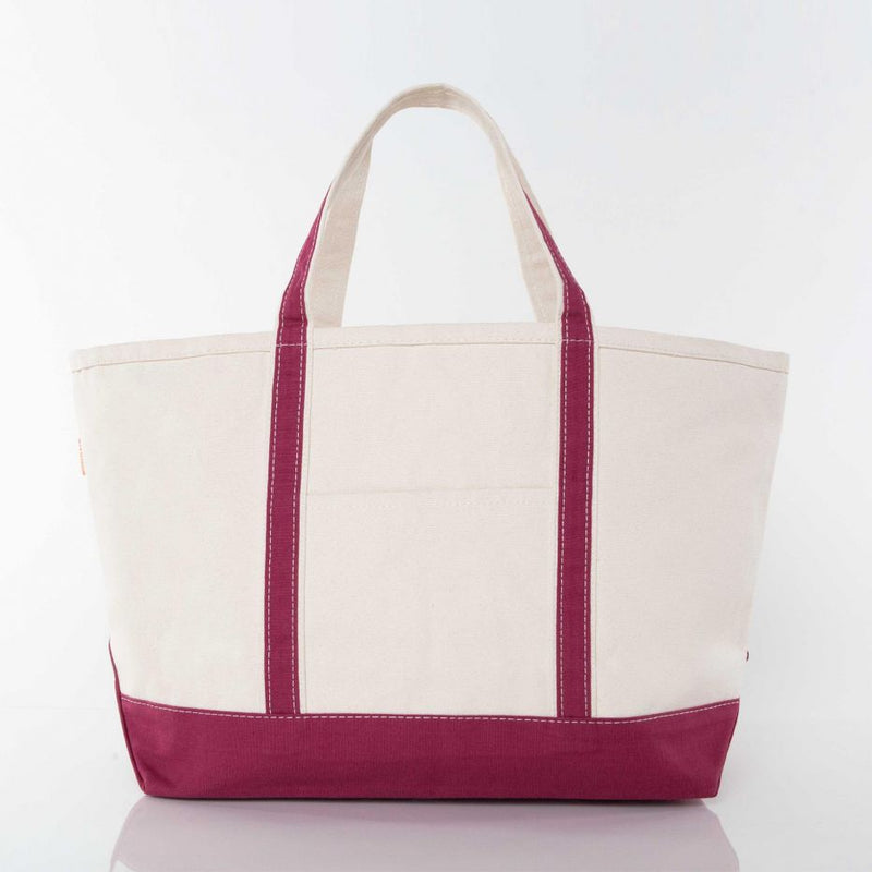 Large Boat Tote - Maroon