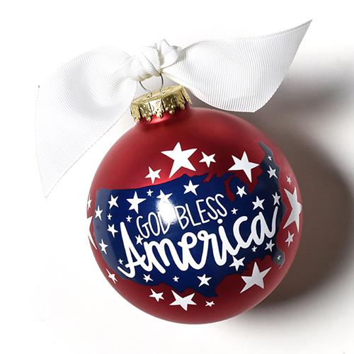 God Bless America Ornament - Personalized