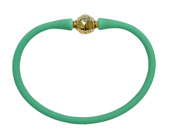 Gold Florence Bracelet - Mermaid Green