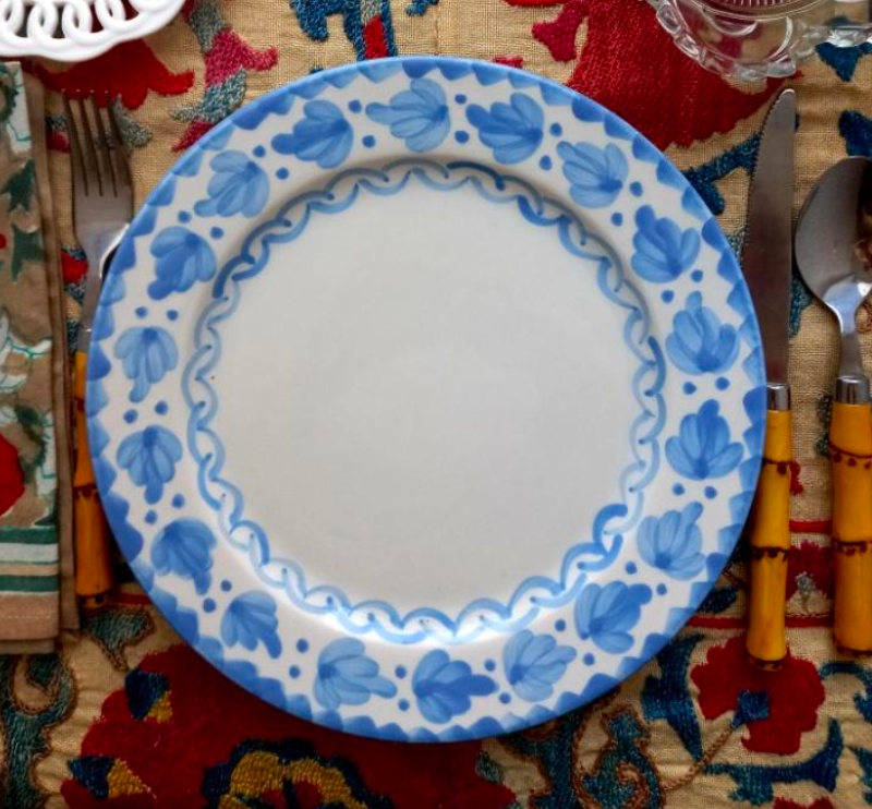 Blue Hojas Dinnerware - LVM Ceramics