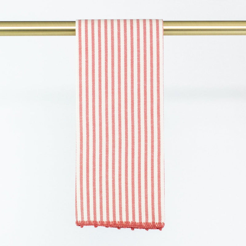 Busatti Stripe Hand Towel - Personalize or Monogram - Watermelon