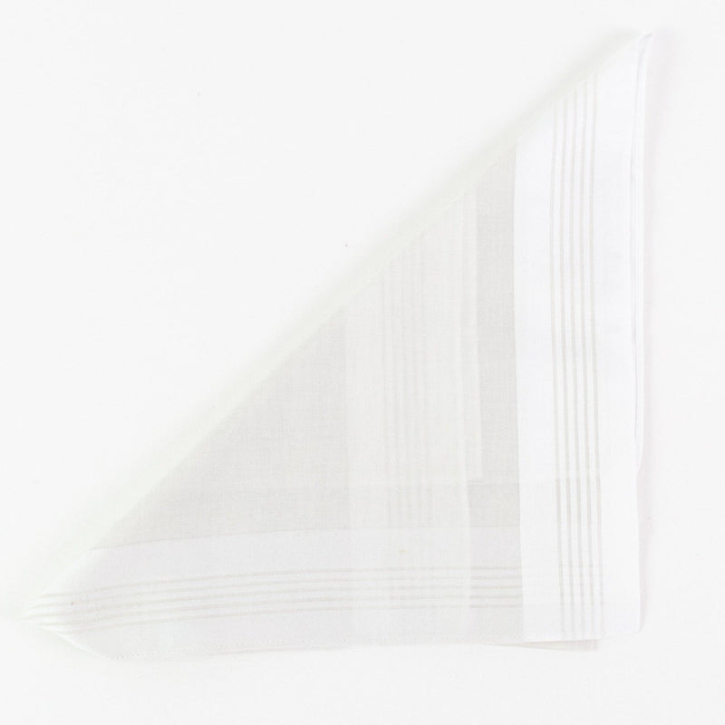 Men's Cotton Handkerchief - Monogram - Khaki