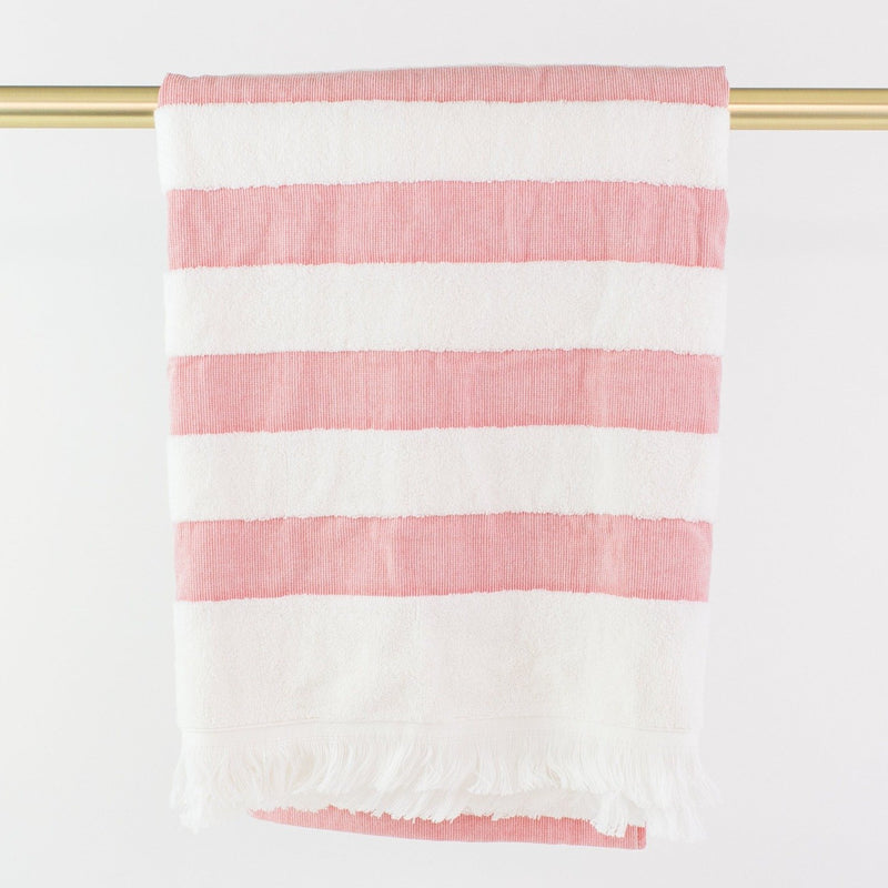 Matouk Amado Beach Towel - Monogrammed - Red