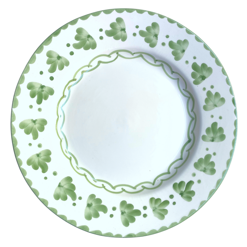 Green Hojas Dinner Plate