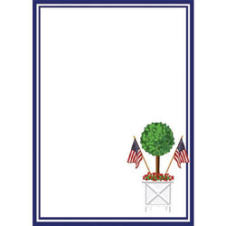 Patriotic Topiary Notepad