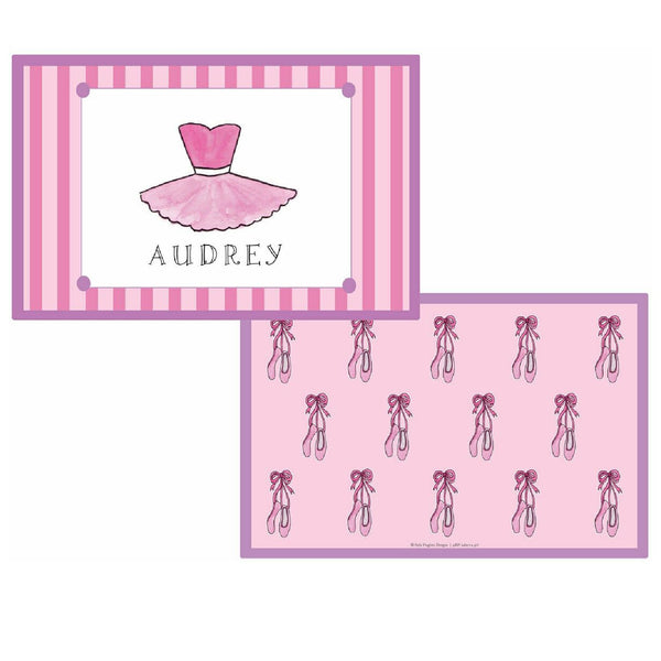 Ballerina Girl Tabletop Collection - Placemat - Personalized