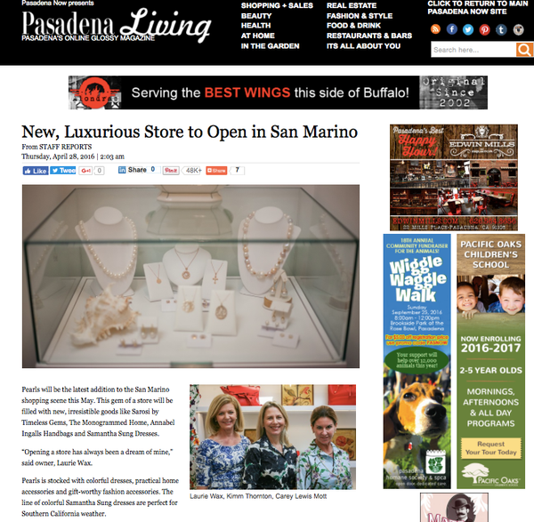 Pasadena Living : New Luxurious Store to Open in San Marino