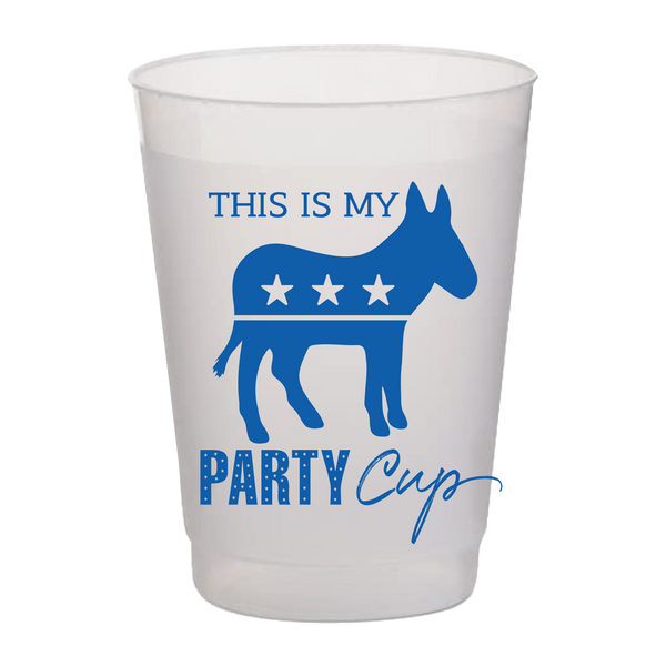 Blue Donkey Party Cup Grab & Go Cups - This is My Blue Donkey Party Cup