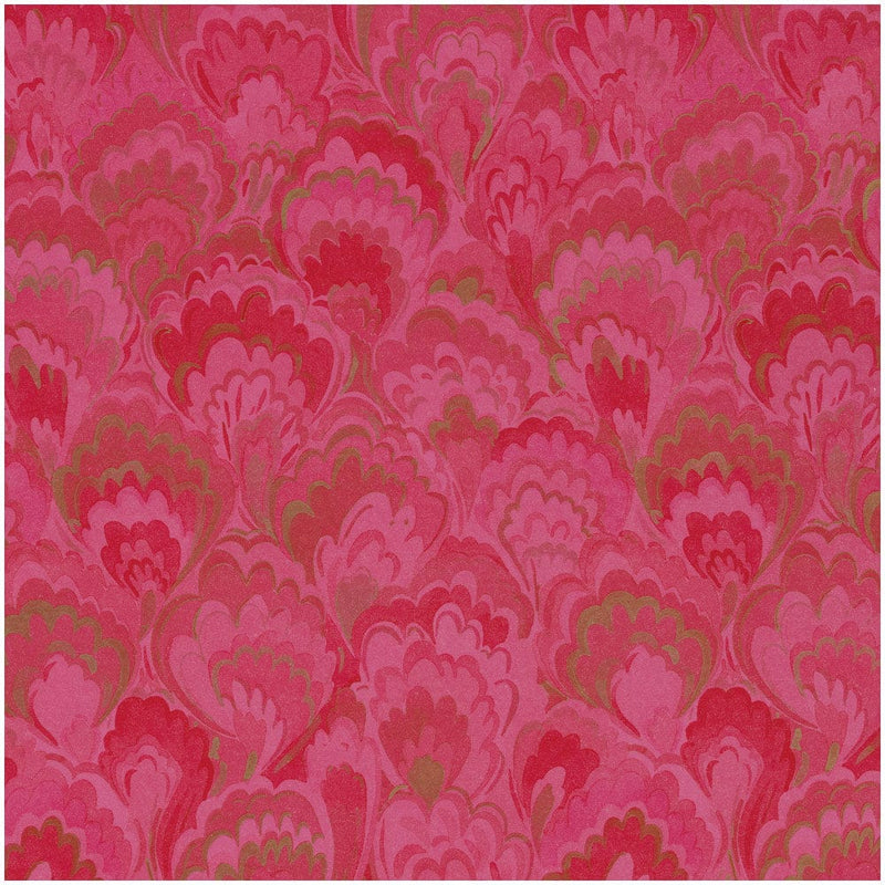 Fuchsia & Gold Marbled Ceramica Wrapping Paper