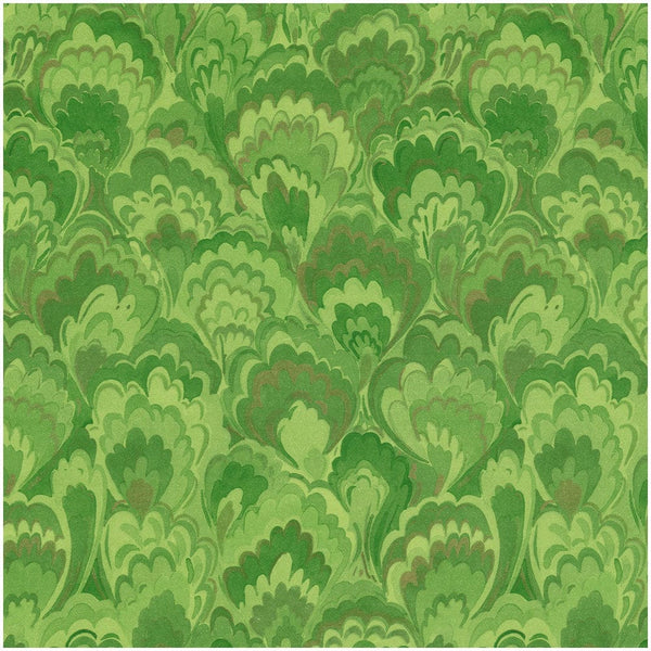 Green & Gold Marbled Ceramica Wrapping Paper
