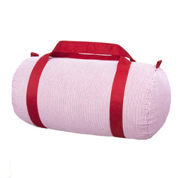 Seersucker Children's Duffel - Red