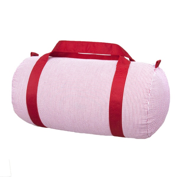 Seersucker Children's Duffel - Red