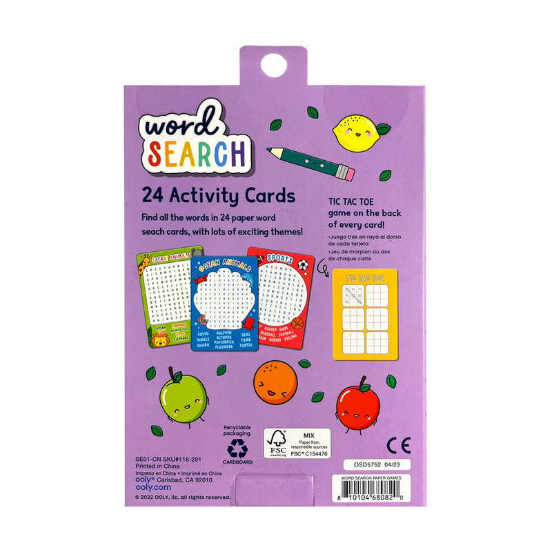 Ooly Word Search Activity Card Set