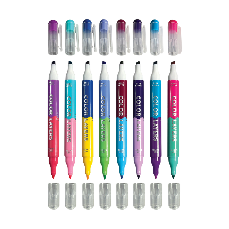 Color Layers Double Ended Layering Markers