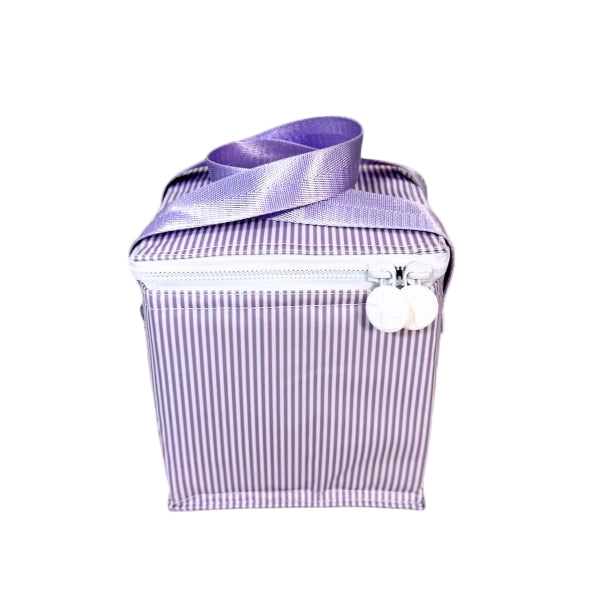 Seersucker Coated Snack Square - Lilac