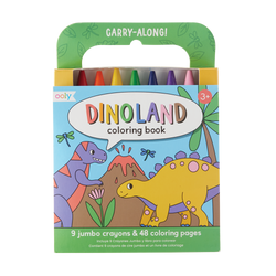 Carry Along Crayon & Coloring Book Set - Dinosaur
