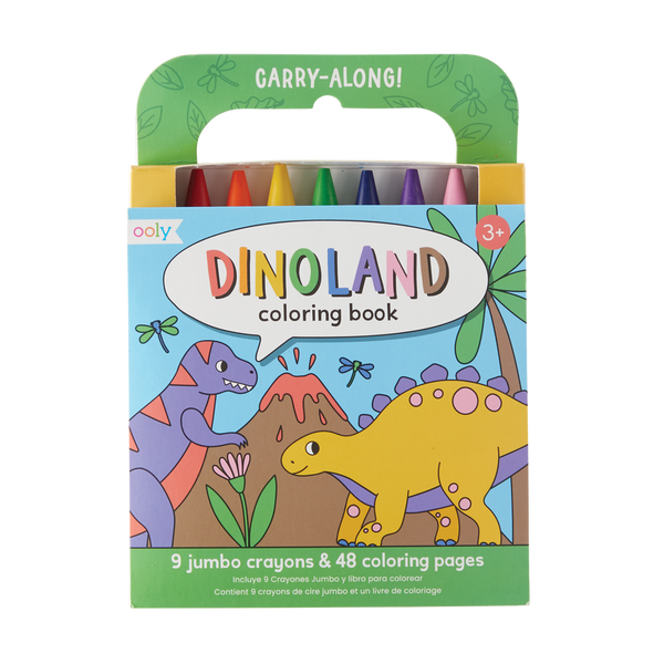 Carry Along Crayon & Coloring Book Set - Dinosaur