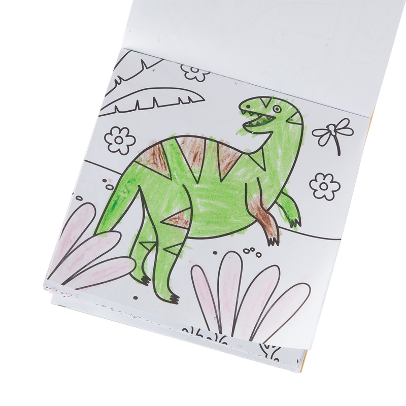 Ooly Carry Along Crayon & Coloring Book Set - Dinosaur