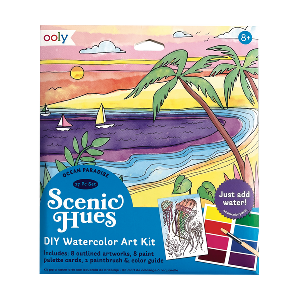Ocean Paradise DIY Watercolor Art Kit