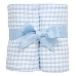 Monogrammed Burp Pad Set - Blue