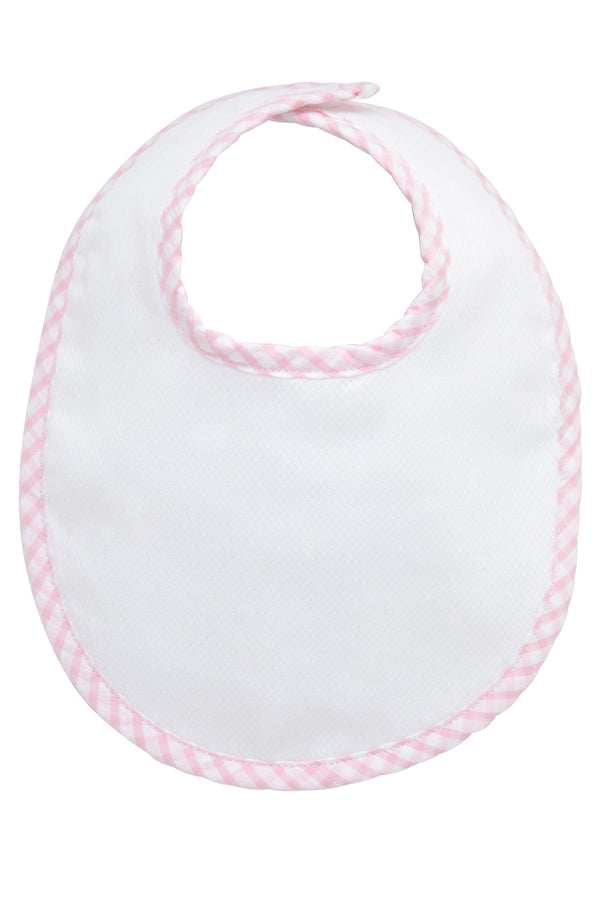 Pique Bib - Pink Gingham