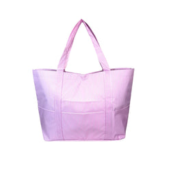 Seersucker Coated Tote - Pink