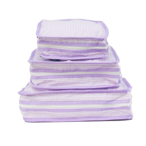 Seersucker Stacking Set - Lilac Lavender