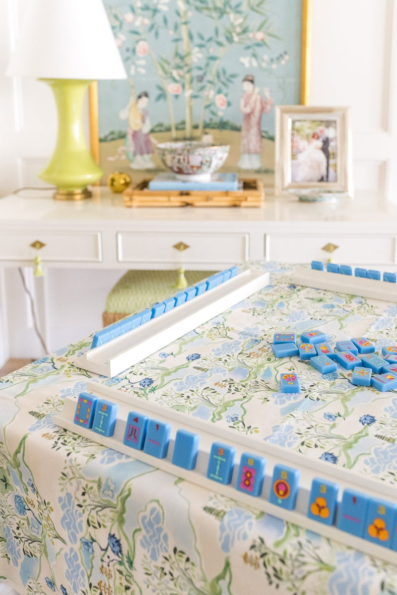 Blue Pagoda Game Table Topper