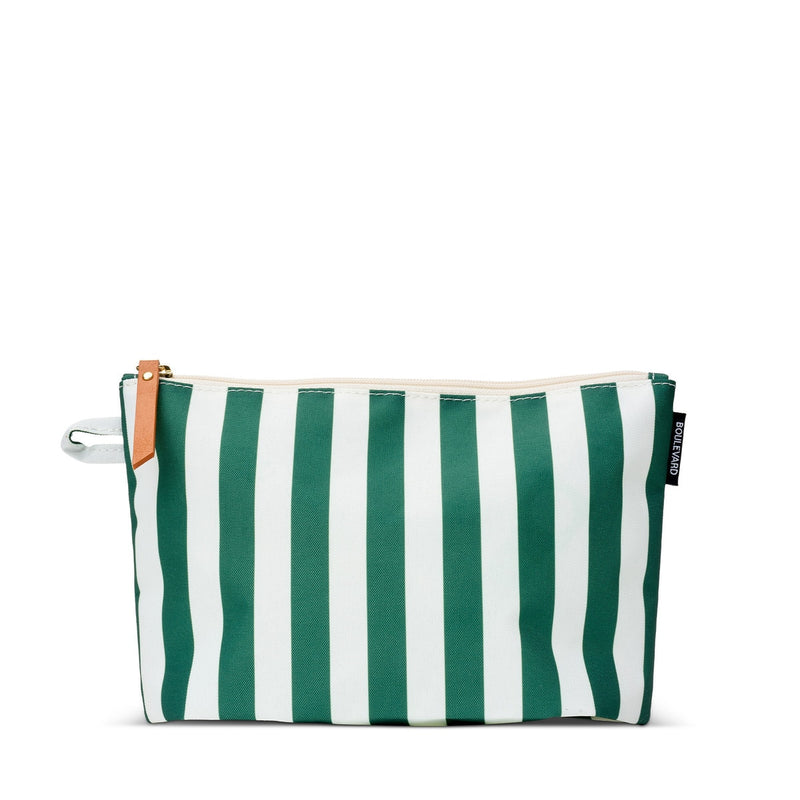 Cabana Pouch - Beverly Green Stripe