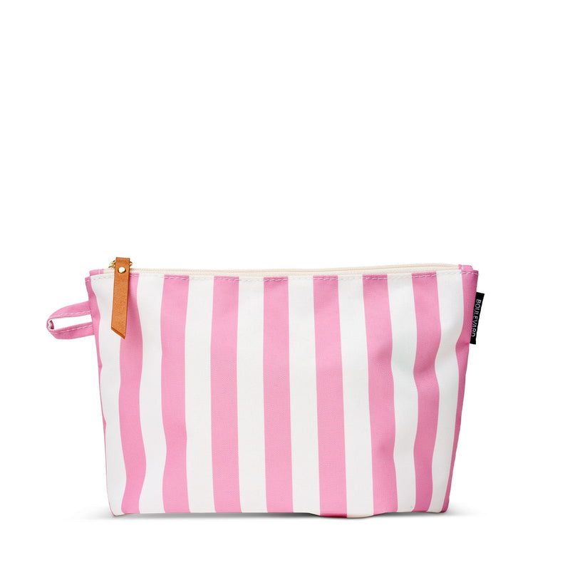Cabana Pouch - Candy Pink Stripe