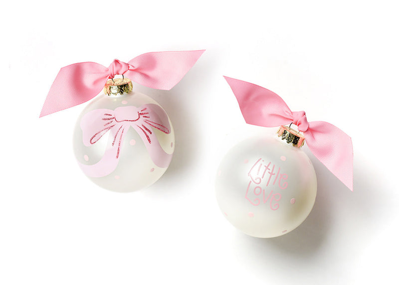 Little Love Pink Bow Ornament