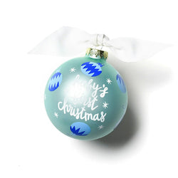 Coton Colors First Christmas Blue Ornaments Ornament