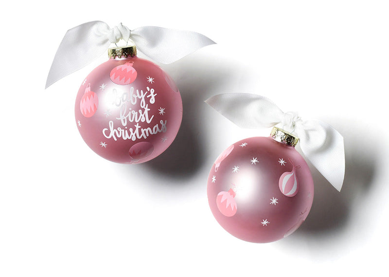 Coton Colors. - First Christmas Pink Ornaments Ornament