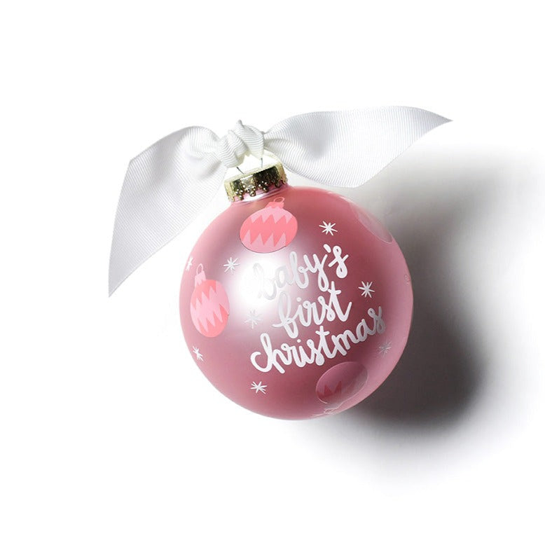 Coton Colors. - First Christmas Pink Ornaments Ornament