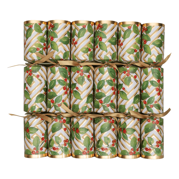 Holly & Fretwork Christmas Crackers