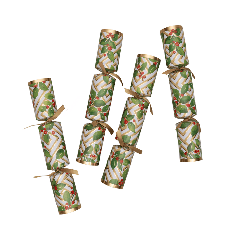 Holly & Fretwork Christmas Crackers