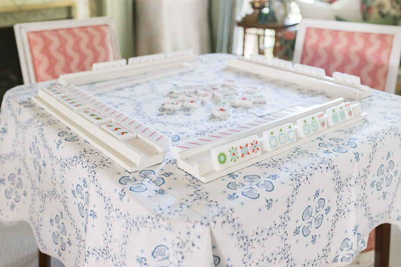 Floral Trellis Game Table Topper