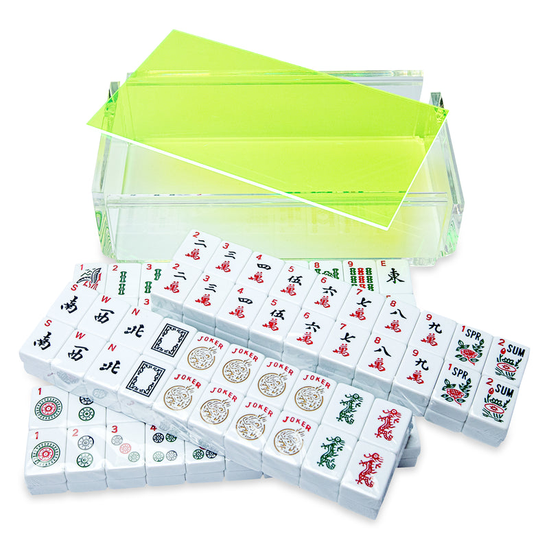 Mahjong El Mahjong Neon Green Set