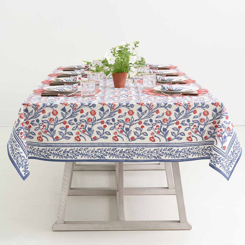Red & Blue Emma Tablecloth
