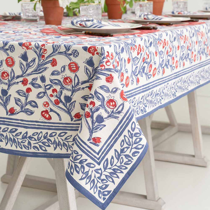 Red & Blue Emma Tablecloth