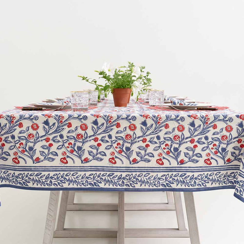 Red & Blue Emma Tablecloth
