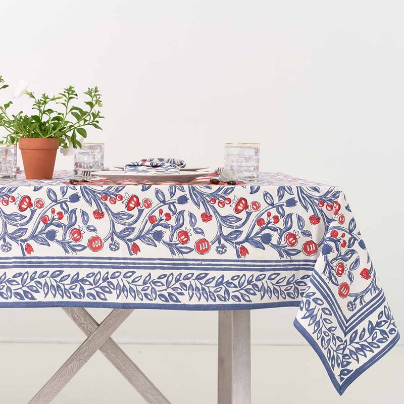 Red & Blue Emma Tablecloth