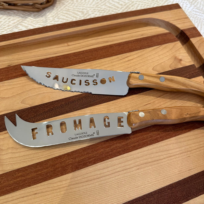 Sausage & Cheese Knife Set – The Monogrammed Home