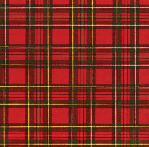 Caspari Royal Plaid Foil Wrapping Paper