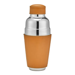 Leather Cocktail Shaker - British Tan - Graphic Image