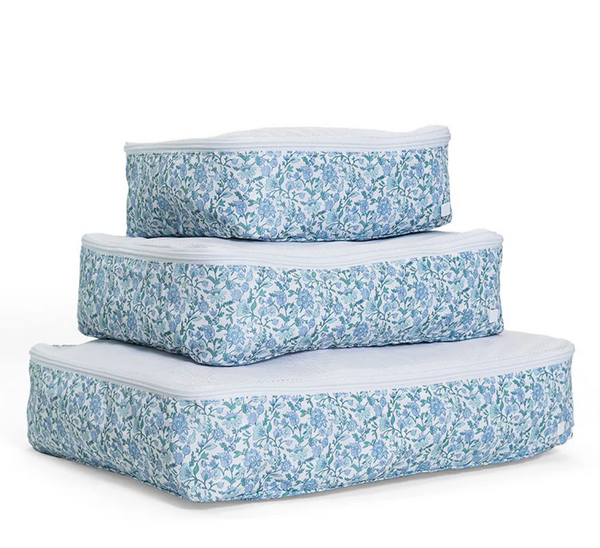 Hamptons Floral Packing Cube Set