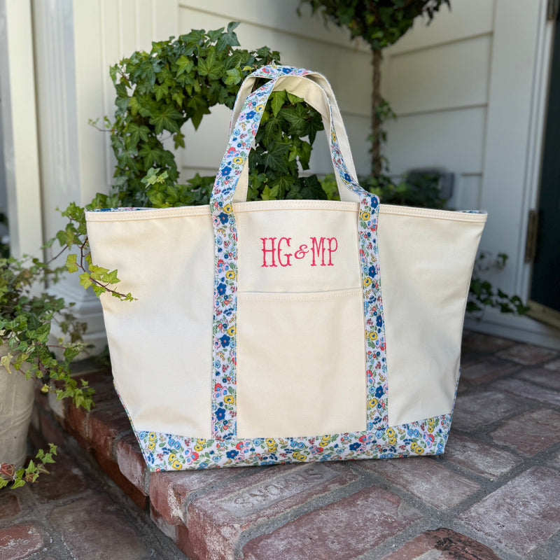 Posies Coated Maxi Tote